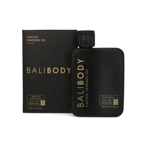 bali body tanning oil cacao